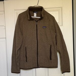 Patagonia Tan Zip-Up Fleece Jacket